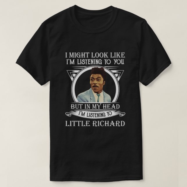 Retro Ich höre auf das kleine Richard Funny Gesche T-Shirt (Design vorne)