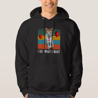 Retro Ich mache was ich will Katze Kätzchen Hoodie