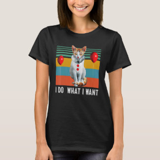 Retro Ich mache was ich will Katze Kätzchen T-Shirt