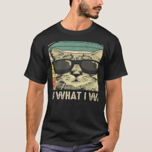 Retro ich mache was ich will Katze Katze T-Shirt