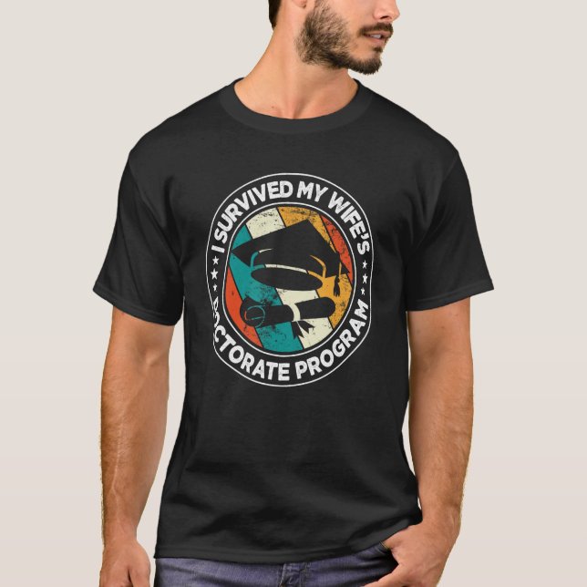Retro Ich überlebte das Doktoratsprogramm meiner E T-Shirt (Vorderseite)