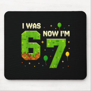 Retro Ich war 6 jetzt bin ich 7 Geburtstagsgeschen Mousepad