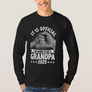 Retro Ich werde 2025 Opa Fist Bump Fett T-Shirt