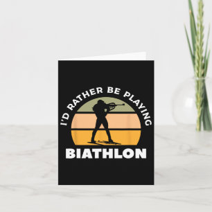Retro Ich würde eher Biathlon Biathlete spielen 1 Karte