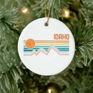 Retro Idaho Boise Nampa Souvenir Vintagen Außenber Keramik Ornament
