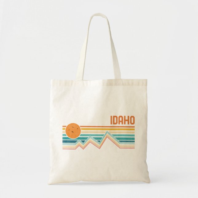 Retro Idaho Boise Nampa Souvenir Vintagen Außenber Tragetasche (Vorne)