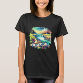 Retro Idaho Map T-Shirts – Vintage usa map