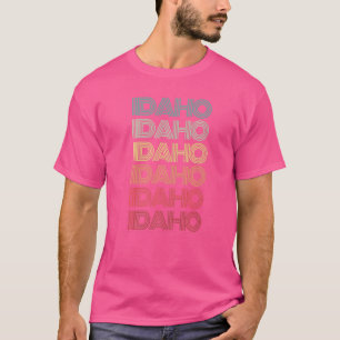 Retro Idaho Zuhause Staat Roots Boise Family Prix T-Shirt