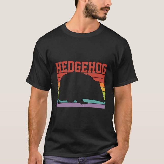 Retro Igel T-Shirt (Vorderseite)