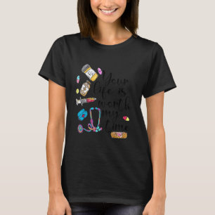 Retro Ihr Leben Ist Meine Zeit Wert Job Anerkennun T-Shirt