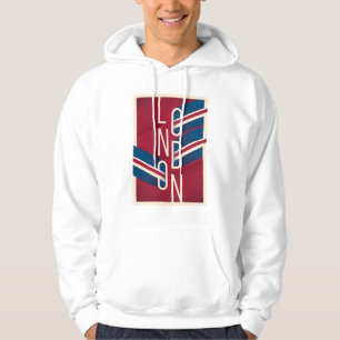 Retro illustrierte Typografie Londons, England   Hoodie