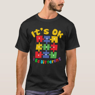 Retro Im April tragen wir blau Puzzle Autismus-Bew T-Shirt