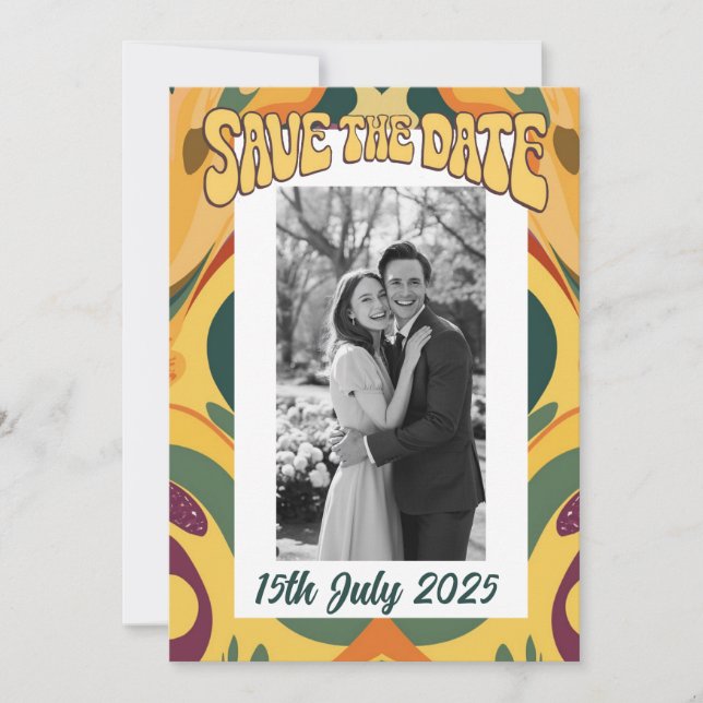 Retro im Groovstil 70er der sechziger Jahre Ankündigung (Vorderseite)