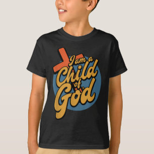 Retro Im Kind Gottes, Jesus Kreuz Christlicher Lie T-Shirt