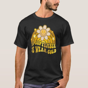 Retro im September tragen wir Gold Rainbow Boho Fl T-Shirt