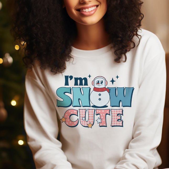 Retro I'm Snow Niedlich Winter Snowman Sweatshirt (Von Creator hochgeladen)