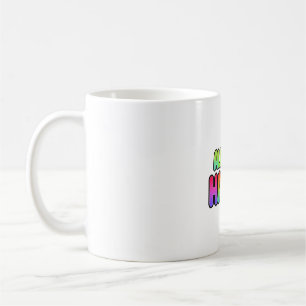Retro immer glücklich Regenbogen Lächeln Tasse