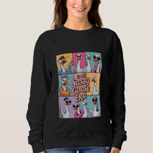 Retro in meiner Albernen Gänsezeit Erbe Funny Anim Sweatshirt