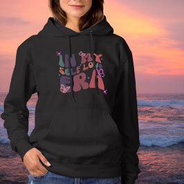Retro in meiner Liebe Ära Neon Butterfly und Star Hoodie