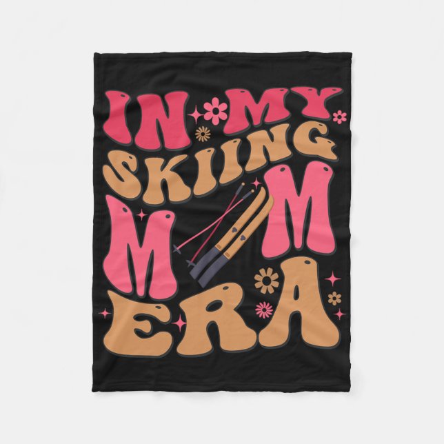 Retro in meiner Ski-Mama Era Mama Boy Fleecedecke (Vorderseite)