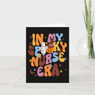 Retro in meiner Spooky Nurse Era Funny Spooky Nurs Karte