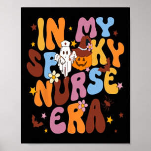 Retro in meiner Spooky Nurse Era Funny Spooky Nurs Poster