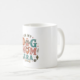 Retro In My Dog Mom Era Damen T-Shirt Kaffeetasse