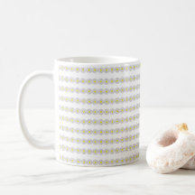 Retro Indie Gelbe Daisy-Linienkunst-Muster
