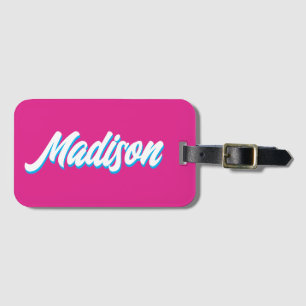 Retro-Individuelle Name Personalisiertes Vintages  Gepäckanhänger