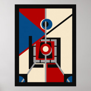 Retro Industrial Deko Geometric Art