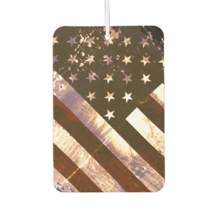 Retro Industrieller Grunge Amerikanische Flagge Autolufterfrischer