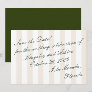Retro-Insel-Save-the-Date-Markise-Streifen-Flachka Save The Date