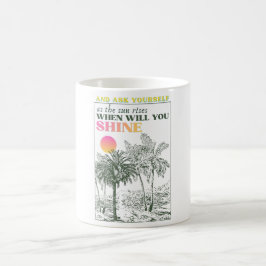 retro inspirierendes Selbstfürsorge-Zitat Kaffeetasse