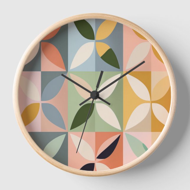 Retro-inspiriert Hawaiianische Steppuhr Uhr (Vorderseite)