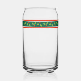 Retro Inspiriert Holly Border Weihnachten Dosenglas