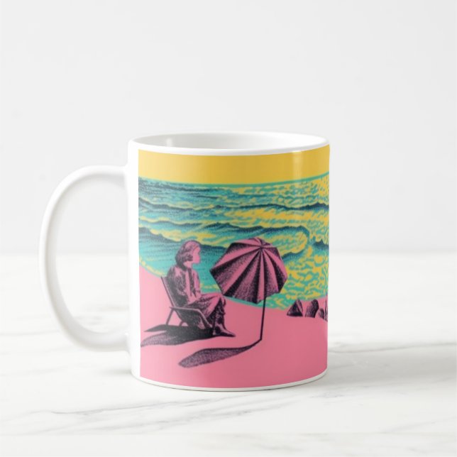Retro-inspiriert Tasse, Heimware Kaffeetasse (Links)