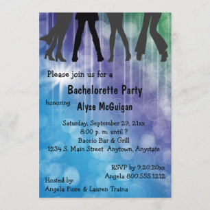 Retro Inspirierte farbige Party Einladung