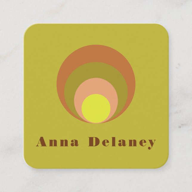 Retro-Inspirierte Visitenkarte (Vorderseite)