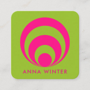 Retro-inspirierte Visitenkarte