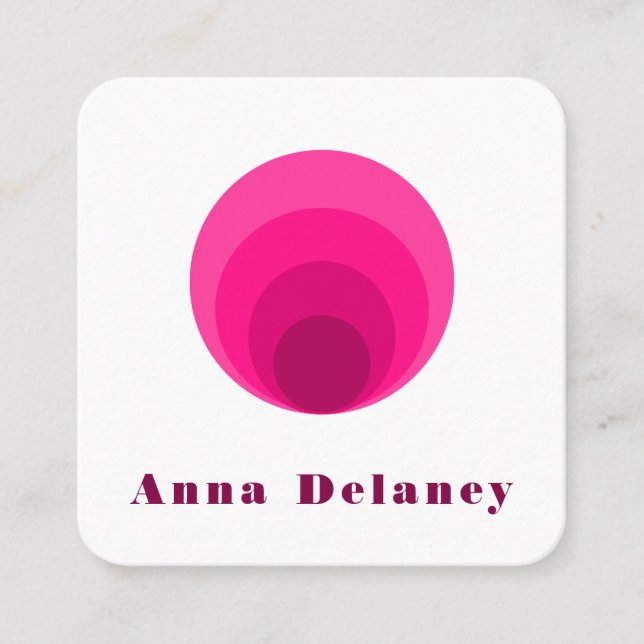 Retro-Inspirierte Visitenkarte (Vorderseite)