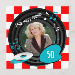 Retro inspiriertes einladung