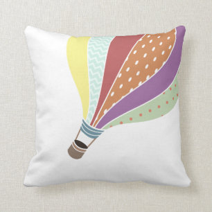 Retro-inspiriertes Heißluftballon-Kissen Kissen