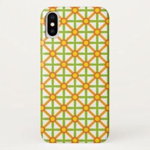 Retro-inspiriertes Orange-Grün und Gelb-Muster Case-Mate iPhone Hülle