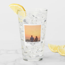 Retro Instant Foto Pärchen Freundesnamen benutzerd Glas