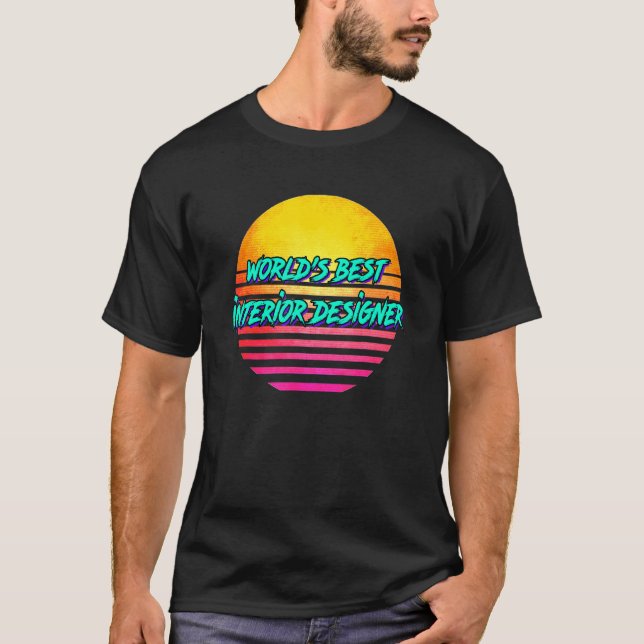 Retro Interior Designer T-Shirt (Vorderseite)