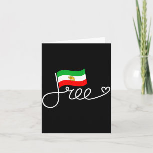 Retro-Iran-Flagge Freiheits-Wort-Kunst Unabhängigk Karte