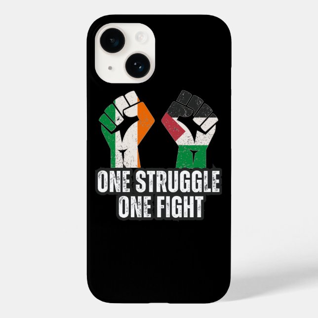Retro Ireland Palestina Solidarity Fist Revolution Case-Mate iPhone Hülle (Rückseite)