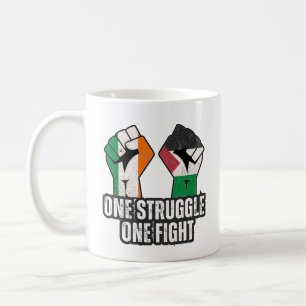 Retro Ireland Palestina Solidarity Fist Revolution Kaffeetasse