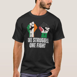 Retro Ireland Palestina Solidarity Fist Revolution T-Shirt