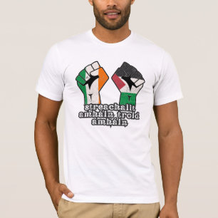 Retro Ireland Palestina Solidarity Fist Revolution T-Shirt